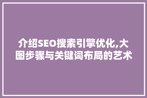 介绍SEO搜索引擎优化,大图步骤与关键词布局的艺术