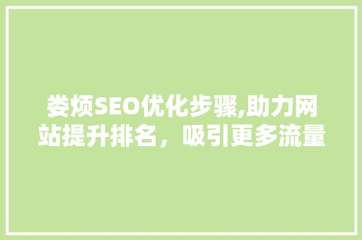 娄烦SEO优化步骤,助力网站提升排名，吸引更多流量