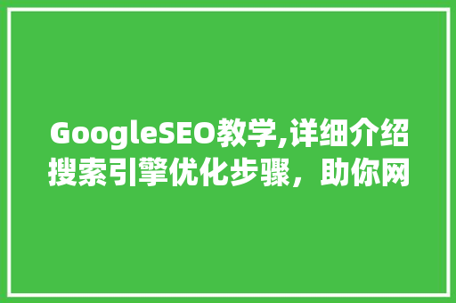 GoogleSEO教学,详细介绍搜索引擎优化步骤，助你网站排名起飞！