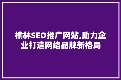 榆林SEO推广网站,助力企业打造网络品牌新格局