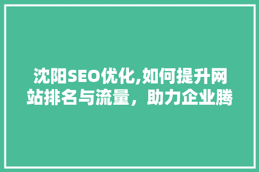 沈阳SEO优化,如何提升网站排名与流量，助力企业腾飞
