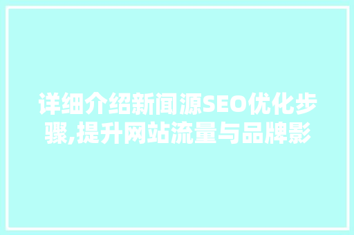 详细介绍新闻源SEO优化步骤,提升网站流量与品牌影响力的方法