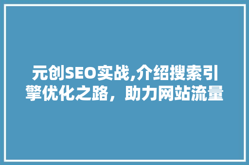 元创SEO实战,介绍搜索引擎优化之路，助力网站流量提升