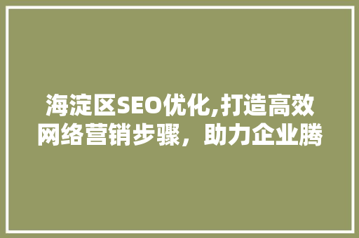海淀区SEO优化,打造高效网络营销步骤，助力企业腾飞