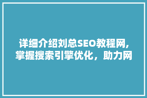 详细介绍刘总SEO教程网,掌握搜索引擎优化，助力网站流量翻倍