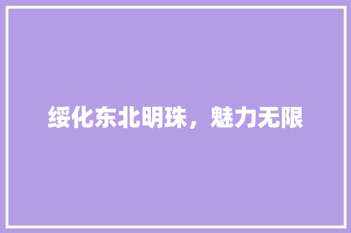 绥化东北明珠，魅力无限