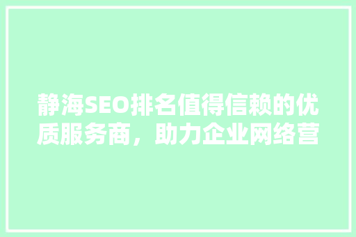 静海SEO排名值得信赖的优质服务商，助力企业网络营销腾飞