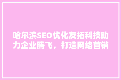 哈尔滨SEO优化友拓科技助力企业腾飞，打造网络营销新格局