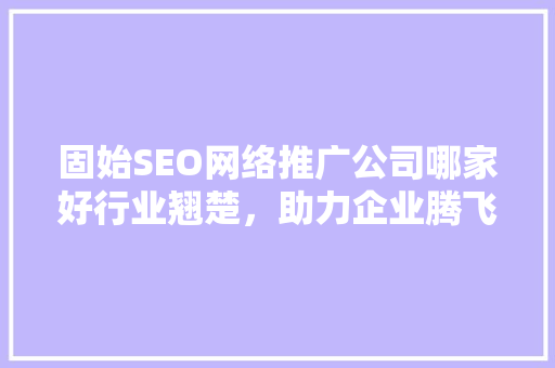 固始SEO网络推广公司哪家好行业翘楚，助力企业腾飞