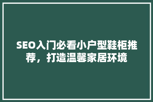 SEO入门必看小户型鞋柜推荐，打造温馨家居环境