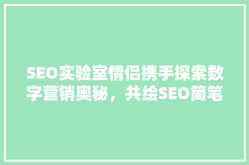 SEO实验室情侣携手探索数字营销奥秘，共绘SEO简笔画爱情故事