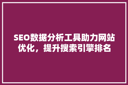 SEO数据分析工具助力网站优化，提升搜索引擎排名