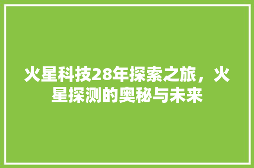 火星科技28年探索之旅，火星探测的奥秘与未来