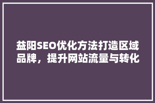 益阳SEO优化方法打造区域品牌，提升网站流量与转化率