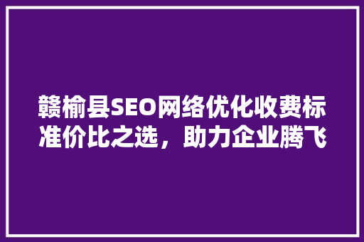 赣榆县SEO网络优化收费标准价比之选，助力企业腾飞