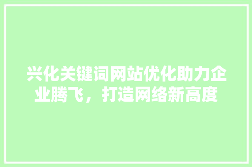 兴化关键词网站优化助力企业腾飞，打造网络新高度  第1张