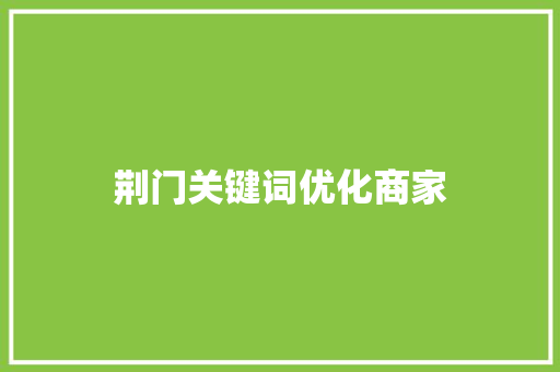 荆门关键词优化商家