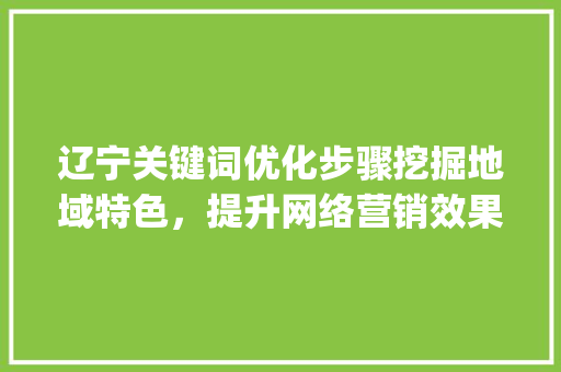 辽宁关键词优化步骤挖掘地域特色，提升网络营销效果_辽宁关键词优化怎么操作