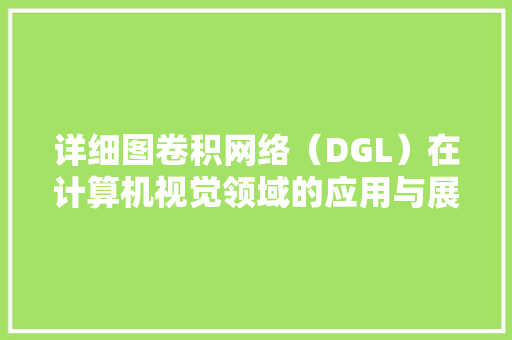 详细图卷积网络（DGL）在计算机视觉领域的应用与展望