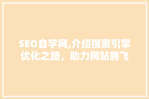 SEO自学网,介绍搜索引擎优化之路，助力网站腾飞